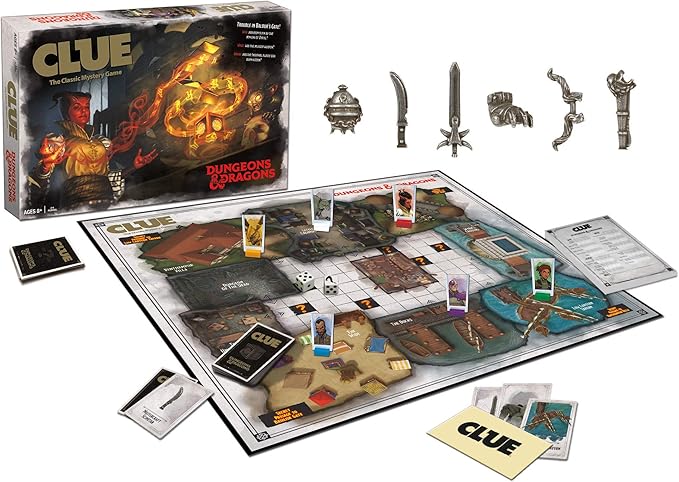 Clue Dungeons &amp Dragons | Collectible Clue Game for D&ampD Fans | Officially Licensed Dungeons &amp Dragons Board Game