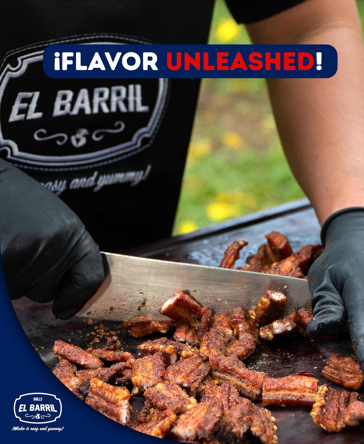 EL BARRIL 15LBS Foldable Barrel Charcoal Grill Smoker - Stainless Steel BBQ Barrel Smoker Grill with Even Heat Airflow for Juicy Tender Meat, Portable Outdoor Grill for Camping, Backyard & Tailgating