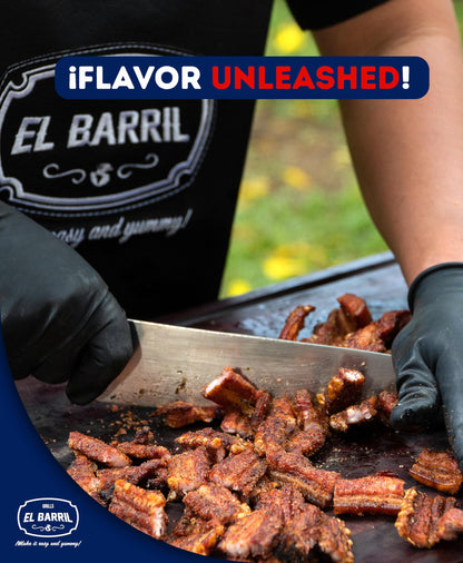 EL BARRIL 15LBS Foldable Barrel Charcoal Grill Smoker - Stainless Steel BBQ Barrel Smoker Grill with Even Heat Airflow for Juicy Tender Meat, Portable Outdoor Grill for Camping, Backyard & Tailgating