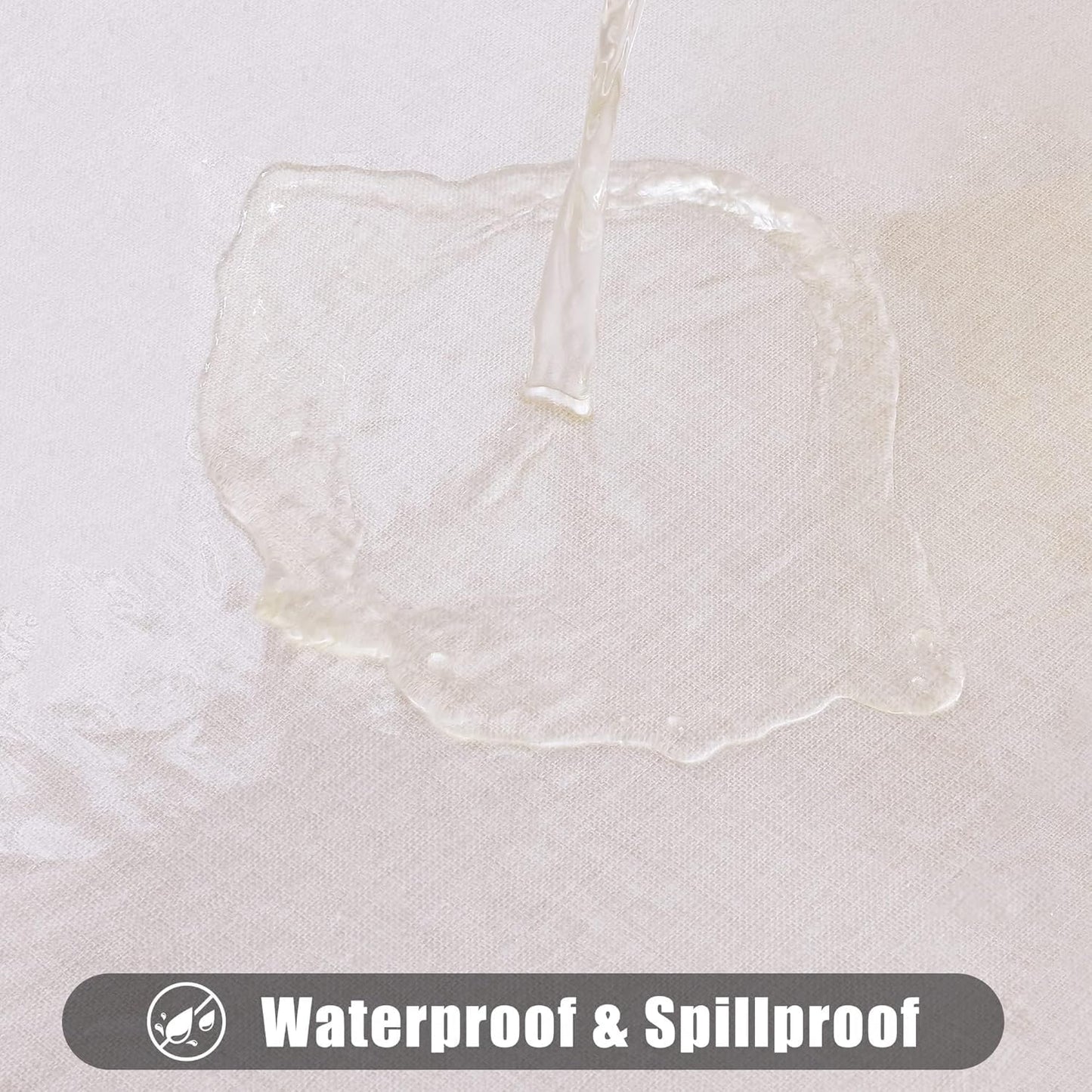 DASIAUTOEM Transparent Tablecloth, Transparent Table Film, Transparent 150 cm Wide, Sold by The Metre, 0.13 mm Thick, Waterproof, Washable PVC Film, Greaseproof Table Protector (150 x 250 cm)