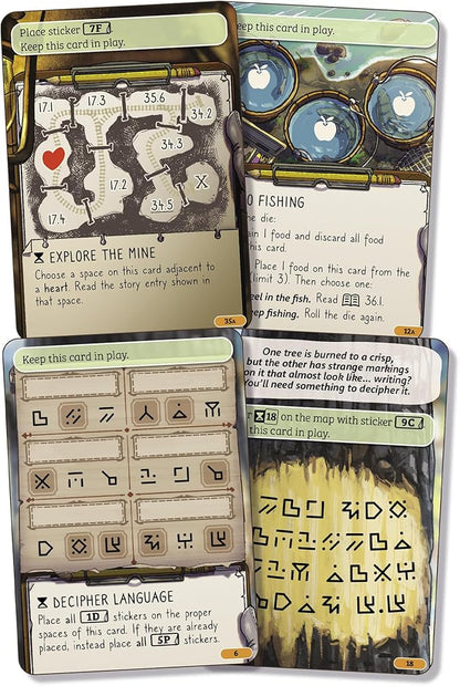 Asmodee Cozy Stickerville Board Game - Narrative Strategy Game of Village Building &amp Storytelling Family-Friendly Fun for Kids &amp Adults Ages 8+ 1-6 Players 30 Minute Playtime