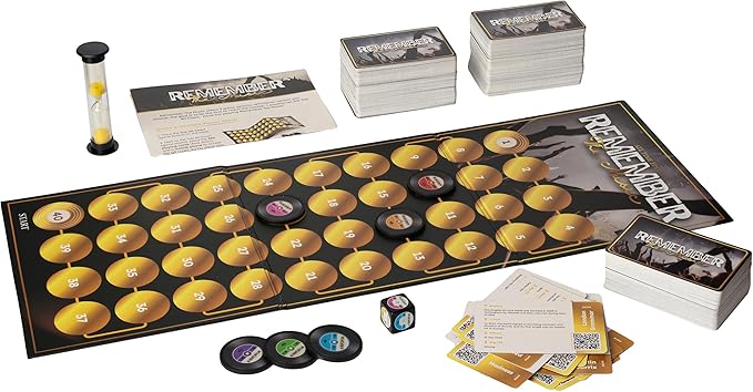 REMEMBER THE MUSIC - Music Trivia Party Board Game with 350 Artist &amp Song Cards Spotify QR Audio Clues for Adults &amp Family 2-6 Players