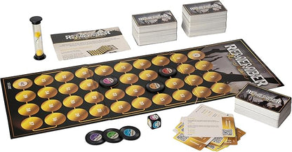 REMEMBER THE MUSIC - Music Trivia Party Board Game with 350 Artist &amp Song Cards Spotify QR Audio Clues for Adults &amp Family 2-6 Players
