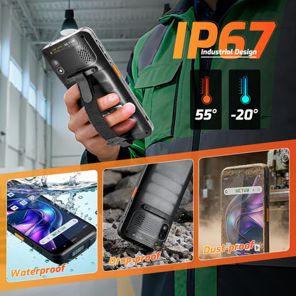 NETUM Android 14 Handheld Barcode Scanner Mobile Computer, Q900 with Honeywell HS7 Engine, 1D/2D Scanning, 5.99" HD Touchscreen, Wi-Fi & 4G LTE – Ideal for Warehousing, Logistics & Asset Tracking