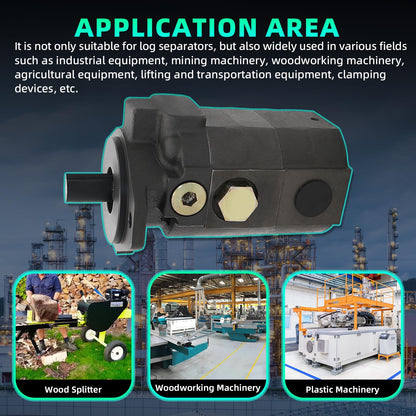 28 GPM Hydraulic Log Splitter Pump 2-Stage 4000 RPM Hydraulic Pump for Log Splitter 3000PSI Wood Splitter Pump