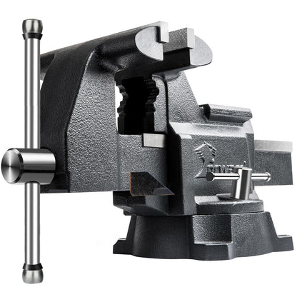 Forward CR50A-5.5In Bench Vise Heavy Duty Vice with Anvil and 210 Degrees Swivel Base (5 1/2")
