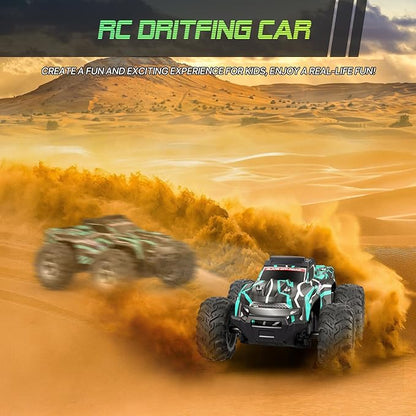 Remote Control Car for Boys 1:16 Scale All Terrain RC CarsHigh Speed 25Km/h Fast Car with Colorful Led Light and Spray RC TruckToy Car Gift for 6 7 8 9-14 Year Old Boys