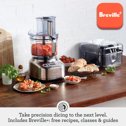 Breville BFP838 Paradice 16 Cup Food Processor and Dicer, Large, Brushed Stainless Steel