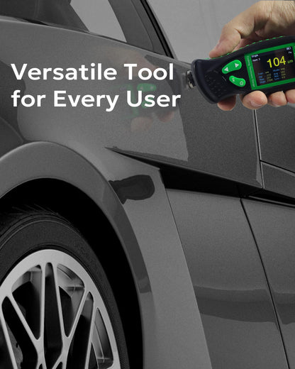 Digital Coating Thickness Gauge CM-218 Best Mil/Micron Paint Depth Meter for Car and Industrial (Resolution 0.01mils) (Fe/Al)