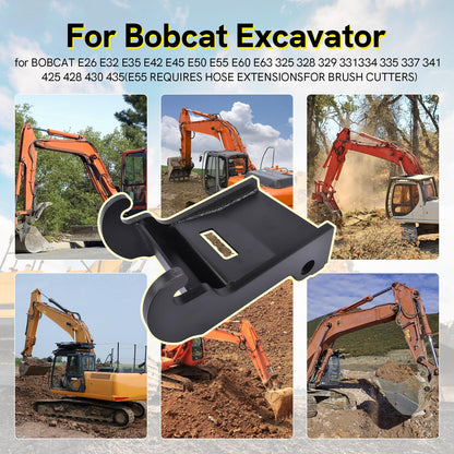 Jeonz X-Change Coupler Bracket for Bobcat Mini Excavator Attachments, Quick Attach Bucket Mount, Black Hardened Steel, Durable and Corrosion-Resistant, Fits Bobcat E-Series Models.