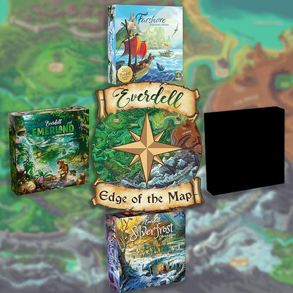 Everdell Farshore Collector’s Edition Board Game | Standalone Strategy Game | 1 to 4 Player Seafaring Adventure in The World of Everdell | Deluxe Components | Age 10+ | Cozy Fantasy Tabletop Game
