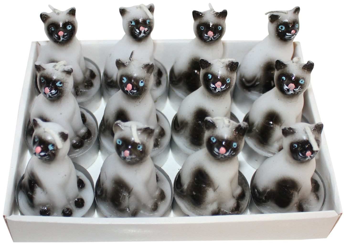 NAF Imports Tea light candles | Cute Cat Shaped | Long Burning | Accessories for Birthdays, Spas, or Everyday Home Décor | Set of 12