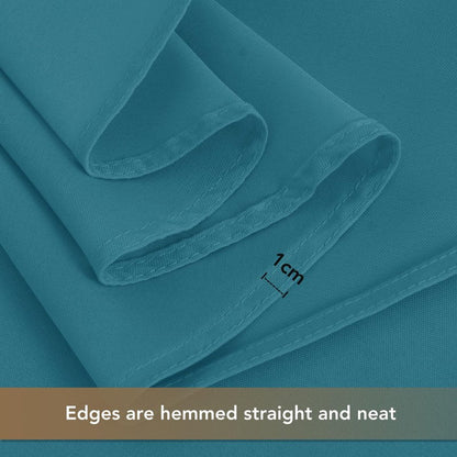 sancua Teal Tablecloths for 6 Foot Rectangle Tables, 8 Pack - Washable Polyester Fabric Table Cloth for Wedding Party, Birthday, Banquet Reception, 54x108 Inch