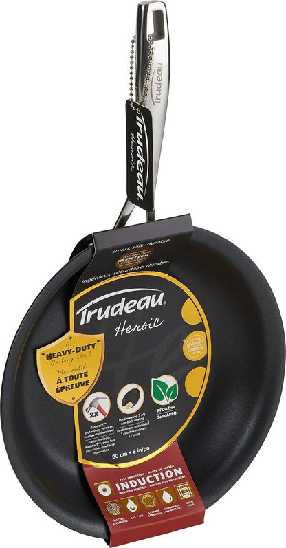 Trudeau Heroic Non-stick Frying Pan, 8-Inch, Black