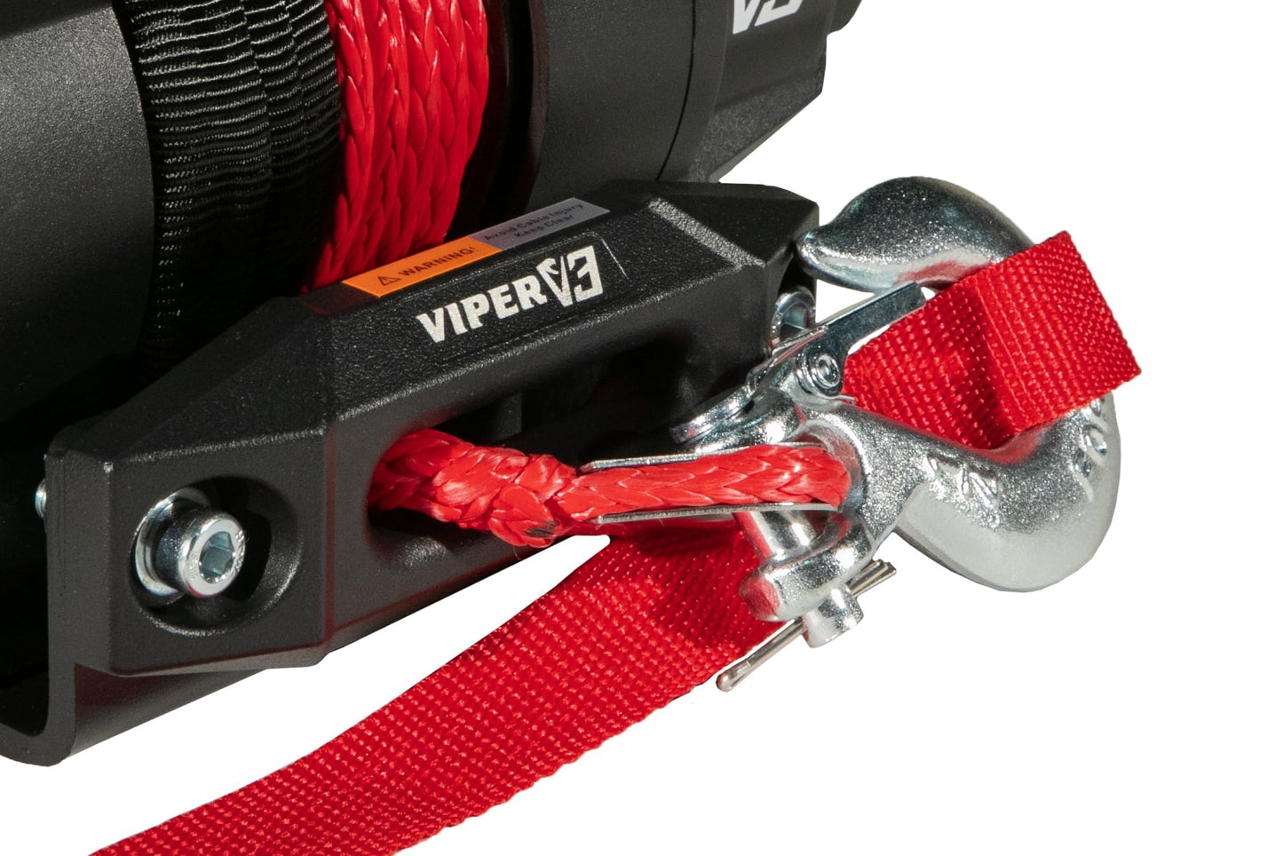 VIPER V3 6000lb UTV/ATV Military Grade Winch with 40 feet Black Synthetic Rope. Wireless & IP68 Waterproof. USA Powersports Company.