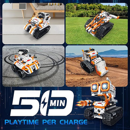 5 in 1 STEM Robotics Building Kit 560 PCS APP/Remote Control Robot Toy Building Block Sets Compatible with Lego Robot Control &amp Programming Coding Robotic Toys Birthday Great Gifts for Boys 8-1