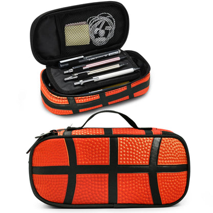 Droerfes Basketball Pencil Case Pencil Pouch Large Capacity Pen Bag School Office Organizer Stationery Storage Box For Girls Boys Teen Kids