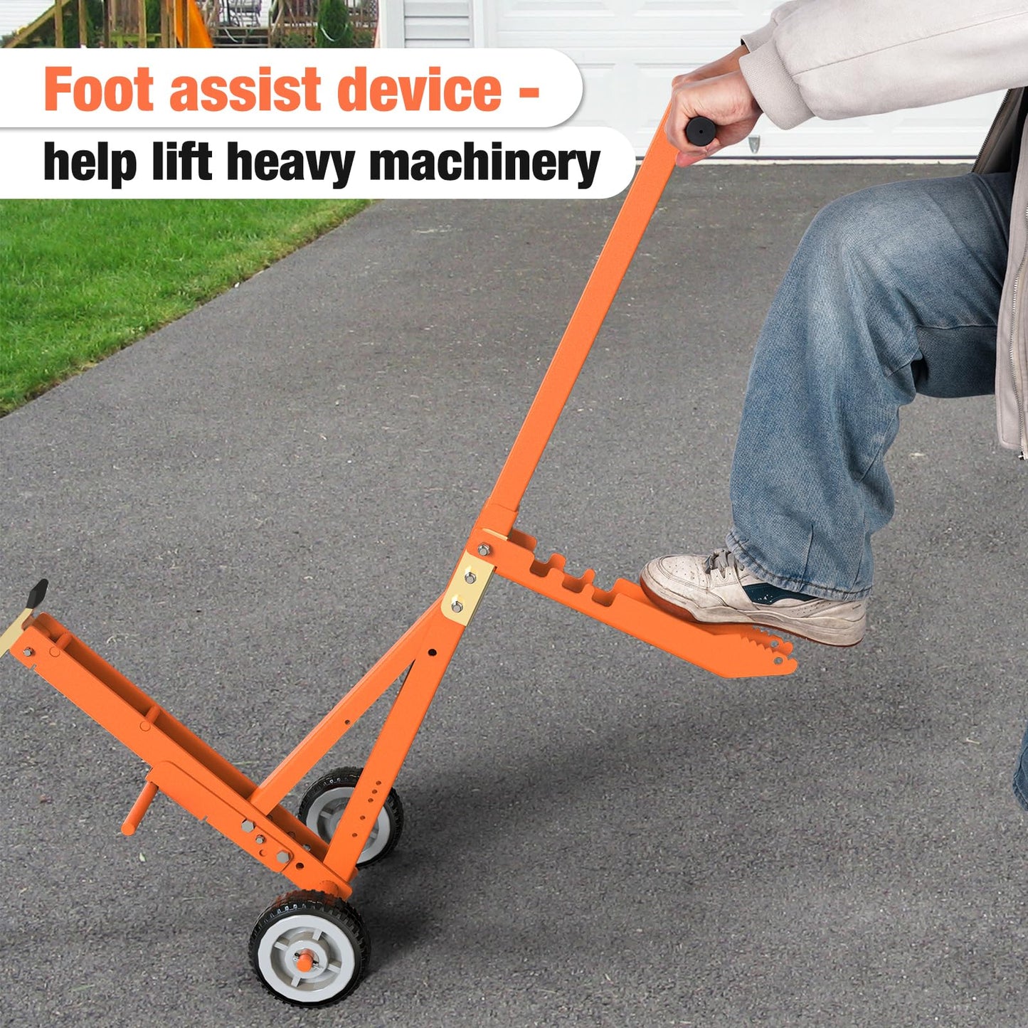 Heavy-Duty Commercial or Push Mower Jack, Lawn Mower Lift and Zero Turn Mower Lift that Lift Up to 800 lbs, for the Zero Turn Mower and Lawn Mower, Safer Blade Change, Foldable & Portable