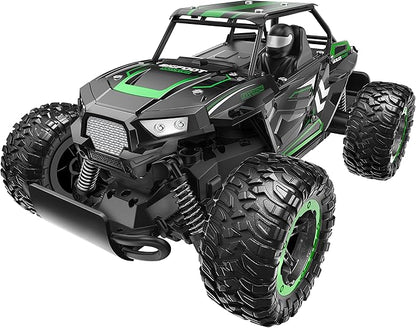 BEZGAR TB142 Remote Control Car - 1:14 Scale RC Cars 20 Km/h 2WD All-Terrains Electric Off-Road Vehicle Truck Crawler Toy with Two Rechargeable Batteries for Boys Kids and Adults