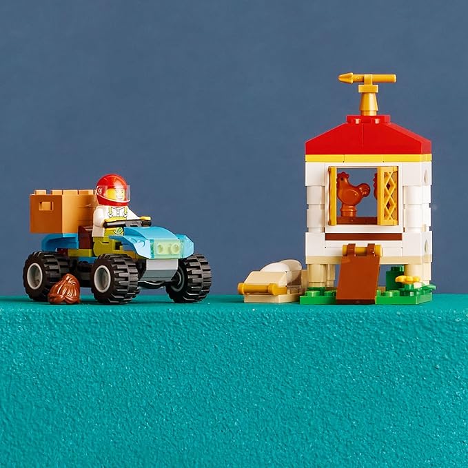 LEGO City Chicken Henhouse 60344 Building Farm Toy Set for Kids Boys and Girls Ages 5+ (101 Pieces)