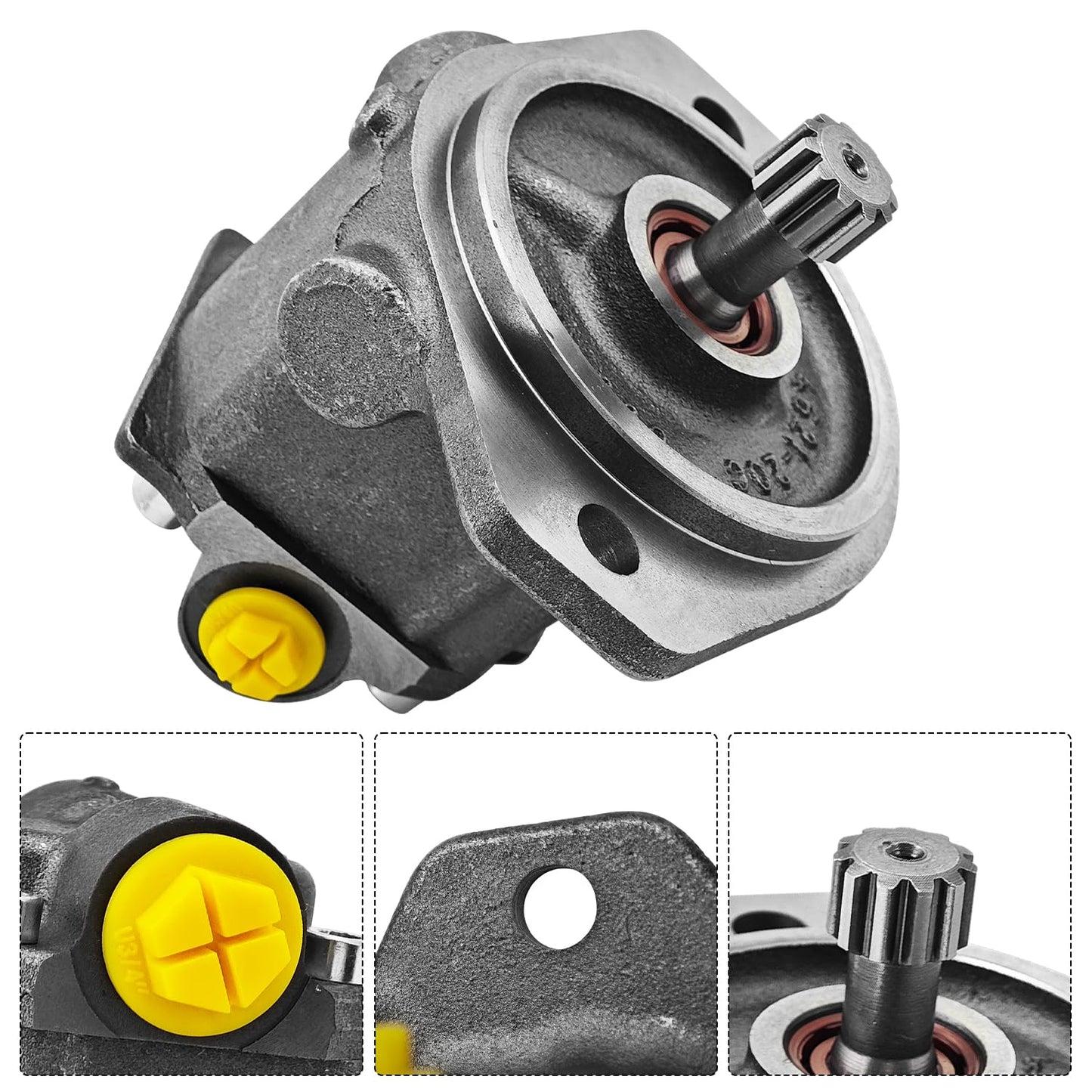 3848611 Fuel Transfer Pump Compatible with Caterpillar CAT 3406E C-15 C-16 C-18 C13 C15 Engine Fit for Motor Grader 16M3 Wheel-Type Loader 966H Challenger MT835 and Others Replaces 384-8611 CA3848611