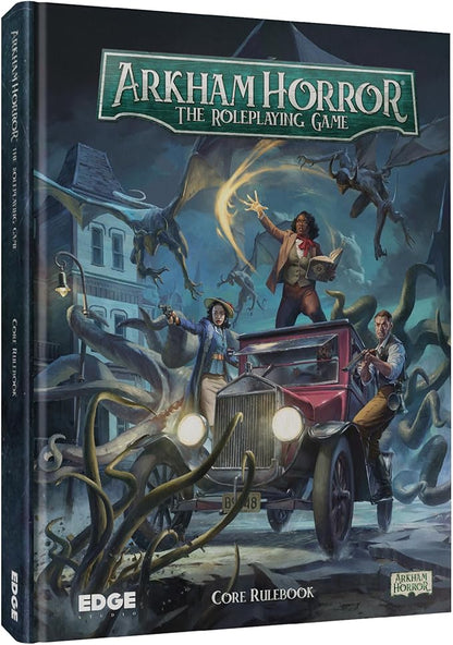 Asmodee Arkham Horror The Roleplaying Game CORE RULEBOOK - Dive into 1920s Asmodee Arkham's Mysterious World! Immersive RPG Adventure for Kids &amp Adults Ages 14+ 2-6 Players 1+ Hour Playtime