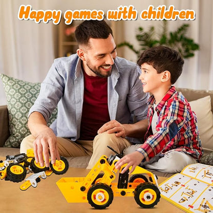STEM Building Toys 10 in 1 Construction Set for Preschool Kids Educational Creative Games Holiday Idea Gift for 5+ Years Old Stem Activities for Kids Ages 4-8 5-7 6-8 Boy Birthday Gifts