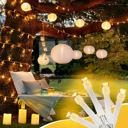 WASTROYAL 100FT Warm White String Lights – 300 LED Extra Long Waterproof Fairy Lights on Clear Wire, Plug-in Indoor Outdoor Decorations for Christmas, Wedding, Patio, Bedroom, Party