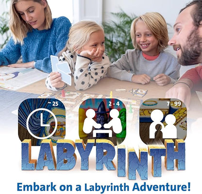 Ravensburger Labyrinth Board Game - A Strategic Maze Challenge for Family Nights - Find Treasures &amp Block Opponents - MESH Accredited - Great Birthday Gift - 2-4 Players - Kids Ages 7-10 and Older