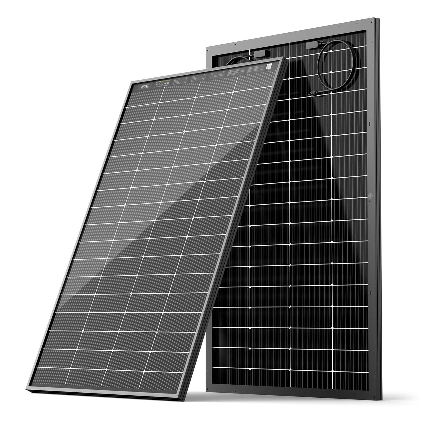 HQST N-Type 16BB 200 Watt Bifacial Solar Panel, Compact & Lightweight Solar Panels with 30 Years Lifespan, up to 25.4% Efficiency, IP65 for RV, Van, Trailer, Marine, Rooftop, Farm, Off Grid
