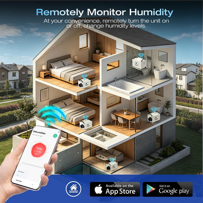 155 pint crawl space dehumidifier is suitable for basements, shopping malls, homes and industrial water damage restoration projects, App Operation with a maximum coverage area of 7,000 square feet