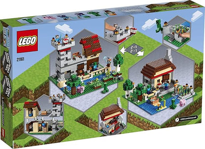 LEGO Minecraft The Crafting Box 3.0 21161 Minecraft Brick Construction Toy and Minifigures Castle and Farm Building Set Great Gift for Minecraft Players Aged 8 and up (564 Pieces)