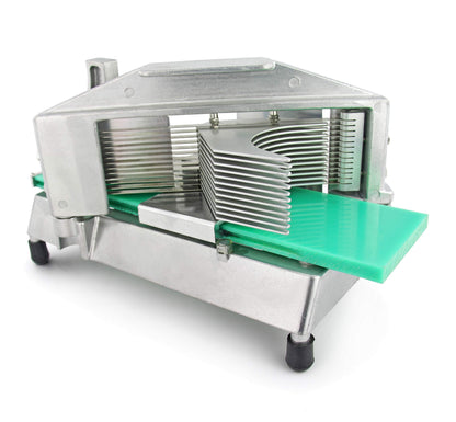 New Star Foodservice Commercial Tomato Slicer, 3/16-Inch, Aluminum Body with Stainless Steel Blades