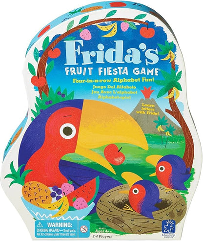 Educational Insights Frida's Fruit Fiesta - Toddler Board Games ABC Learning Toys for Kids Ages 3-5 Preschool Learning Activities Letter Matching Game Alphabet Bingo Classroom Games for Ages 4+