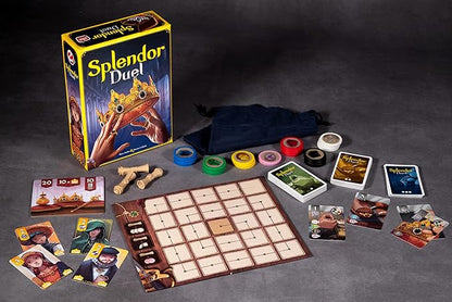 Splendor Duel Board Game - Two-Player Strategy Game for Intense Gem Collecting Battles - Fun Family Game for Kids and Adults Ages 10+ 2 Players 30 Minute Playtime Made by Space Cowboys