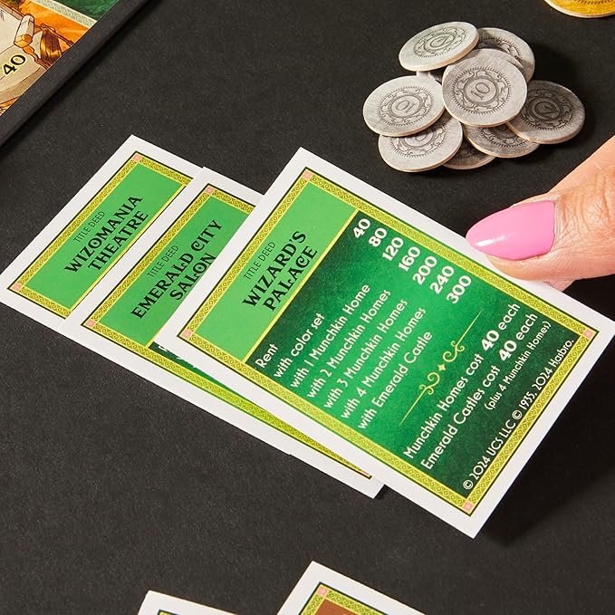 Monopoly Wicked Edition Board Game | Inspired by The Motion Picture | Ages 8+ | 2 to 6 Players | 30 Mins. | Family Games for Kids Teens and Adults