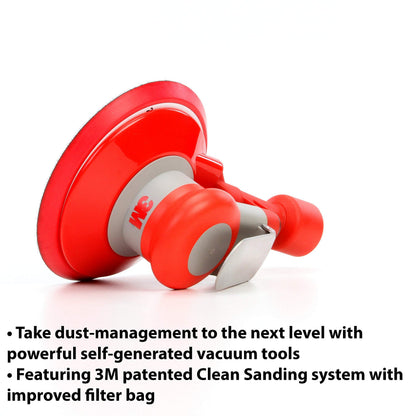 3M Self-Generated Vacuum Random Orbital Sander 20208, 6 in, 5/16 in Orbit, 1 per case