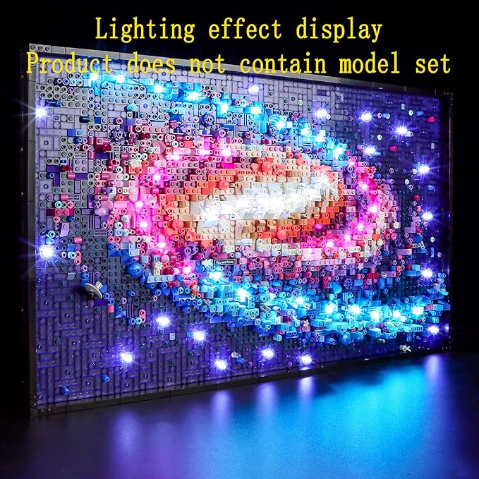 LED Light Kit Compatible with Lego The Milky Way Galaxy - Lighting Set for Art 31212 (Model Set Not Included)
