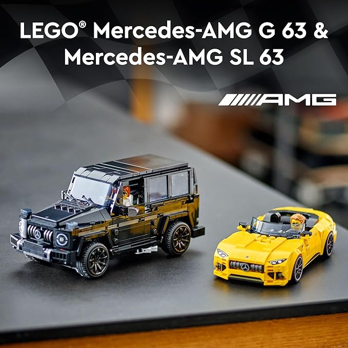 LEGO Speed Champions Mercedes-AMG G 63 &amp SL 63 Building Toys - Kids Pretend Play Toy Cars for Boys &amp Girls Ages 10+ Years - Gifts for Christmas - 76924