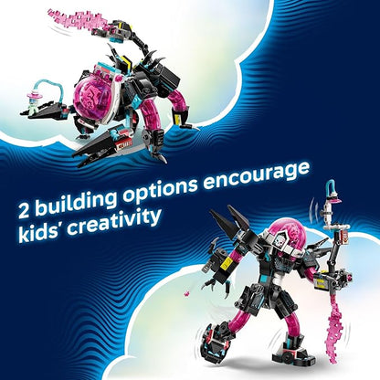 LEGO DREAMZzz Mateo vs. Cyber Brain Mech Robot Building Toy for Kids - Pretend Play Set W/Matteo &amp Dreamling Toy Figures for Boys &amp Girls Ages 8+ - 2 Ways to Build - Gift Idea for Birthdays -