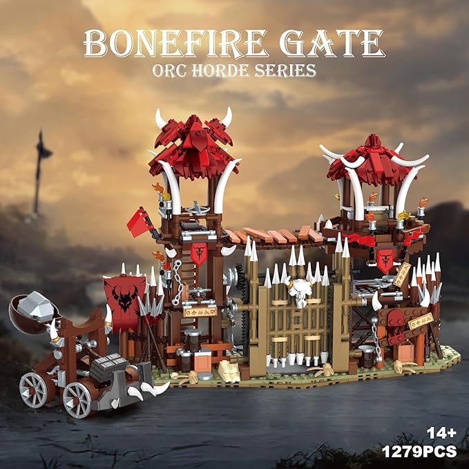 Horde Building Set Toy Buildings Blocks for Adults Teens DIY Craft Orcs of The Hordes Model Kits for Adult Boys Girls 14+ Home Office Art Decor Holiday Christmas Birthday Gift 1279PCS