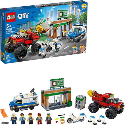 LEGO City Police Monster Truck Heist 60245 Police Toy Cool Building Set for Kids New 2020 (362 Pieces)
