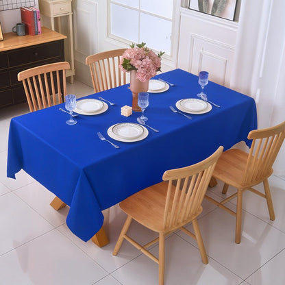 ZarzaaSik 10-Pack Round 108-inch Royal Blue Table Cloths, Solid Stain and Wrinkle Resistant Circular Tablecloth, Premium Plain Weave Polyester Fabric Table Linen Covers for Hotel, Banquet