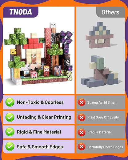 200 PCS Magnetic BlocksMagnetic Building BlocksMagnet Toys for KidsBlocks Magnet SetStacking Magnets School STEM Toys for Boys and Girls Age 3+ Years Old