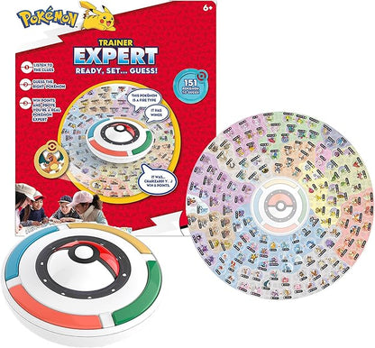 Pokemon Trainer Expert - Electronic Guessing Board Game Listen to The Game Master Clues to Identify 151 Different Pokemon Kids Ages 6+ 1-4 Players Brown Box Packaging
