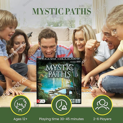 R&ampR Games Mystic Paths Cooperative Board Game for Adults and Kids Card Games for Family Night