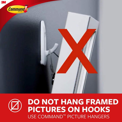 Command Large Cord Clips, Organize Damage-Free, 4-Packs, 8-Clips Total