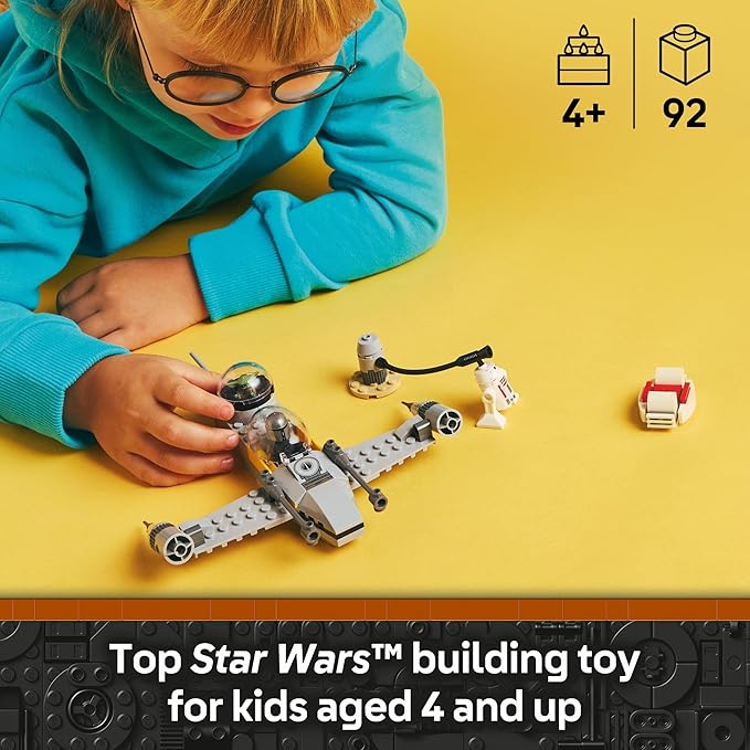LEGO Star Wars: The Mandalorian Mando and Grogu's N-1 Starfighter Toddler Building Set - Star Wars Baby Yoda Toy for Kids Boys &amp Girls Ages 4+ - Educational Preschool Toy Gift for Birthdays - 75