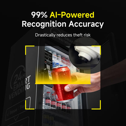 HAHA Vending Smart Combo Vending Machine for Business with AI Technology Vending Machine for Sale, Card Reader & App Control Refrigerated Commercial US-360