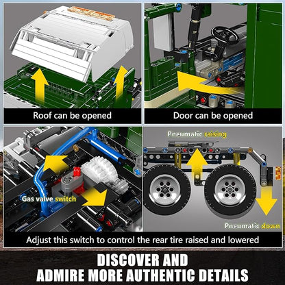 Mould King Tractor Truck Block Kits Model MOC Building Blocks Set to Build Gift for Age 14+/Adults Collections Enthusiasts(2060 Pieces with Motor/APP Remote Control)